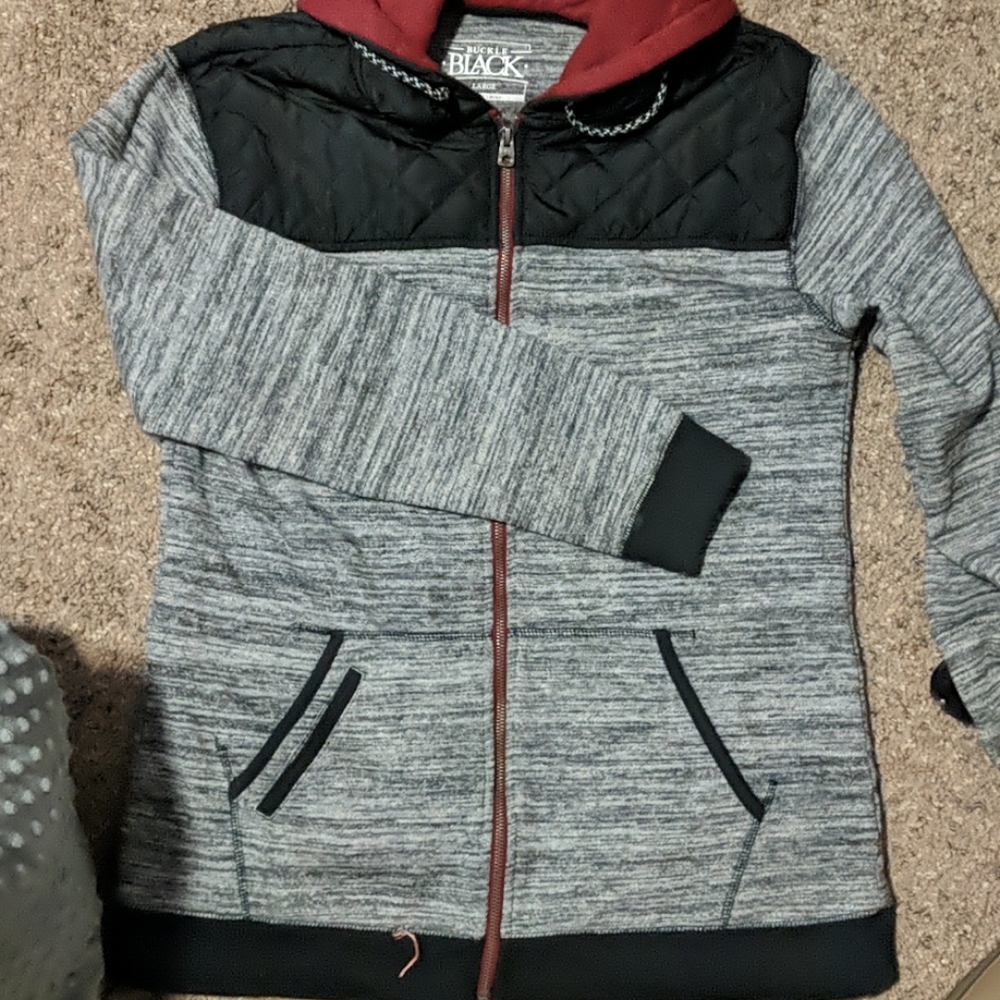 Buckle black large jacket